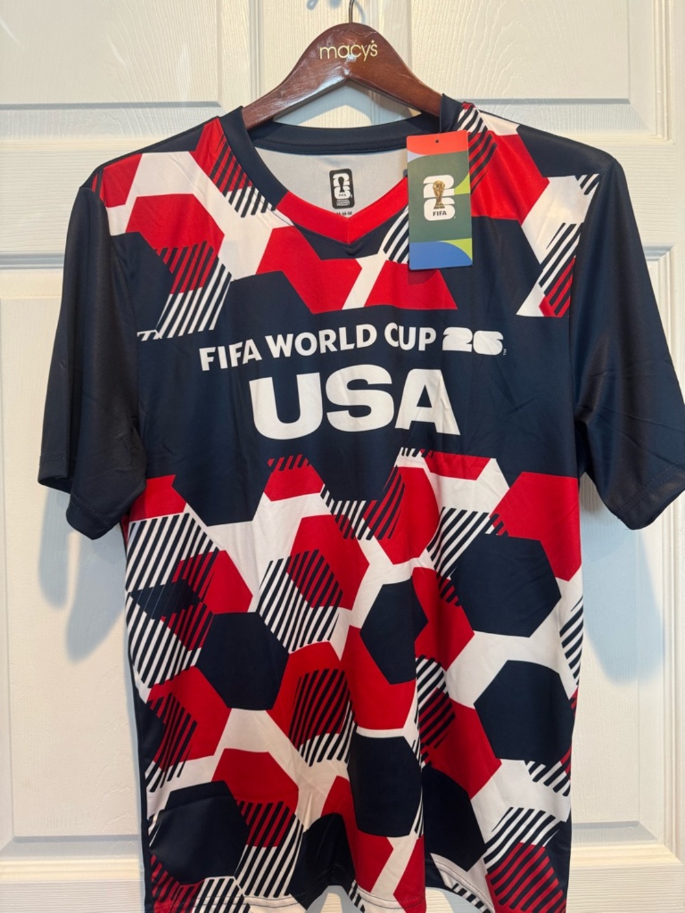 “FIFA World Cup 2026 USA Soccer Jersey NWT Red White Blue Size M